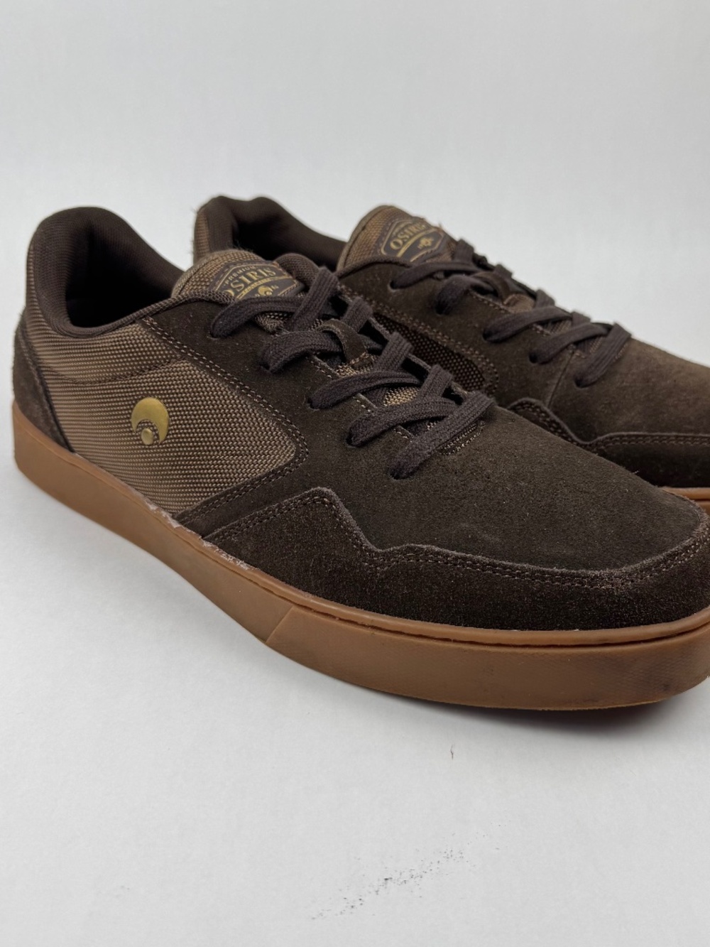 EUC Osiris Flex Men’s Skateboard Shoes Chocolate Brown Suede US 14 UK 13 EU 48.5